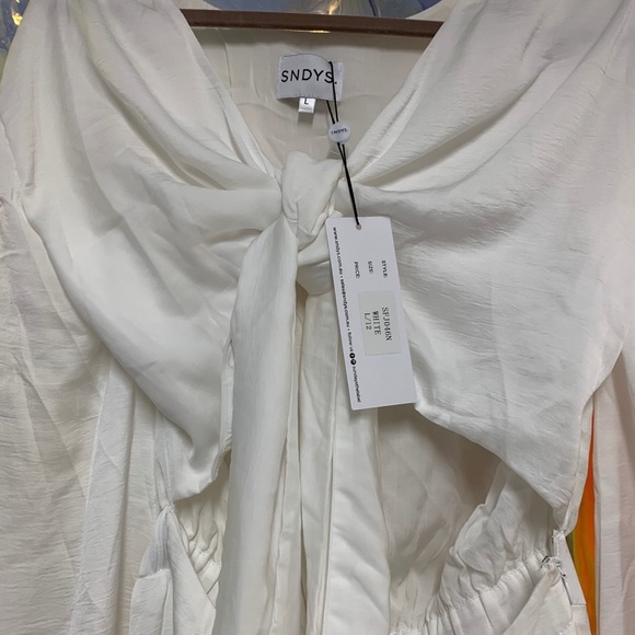 SNDYS Pluto Jumpsuit White - Picture 2 of 3